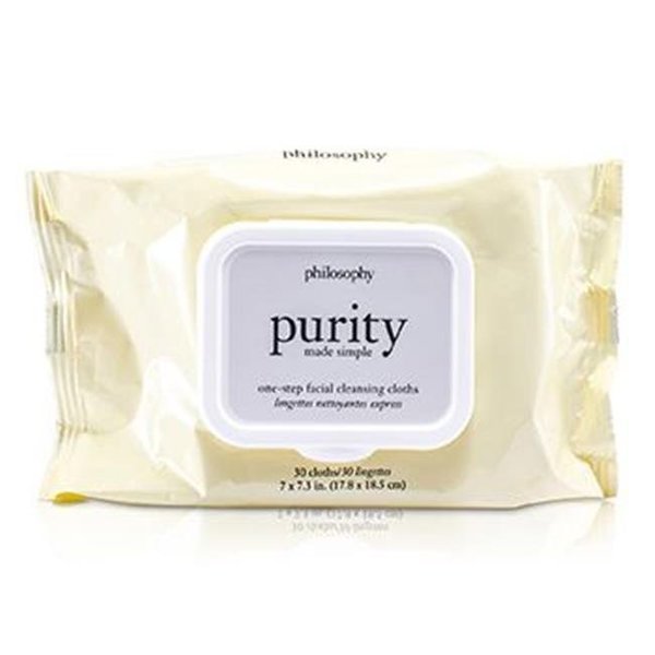 Philosophy Philosophy 148598 Purity Made Simple One-Step Facial Cleansing Cloths - 30 Towlettes 148598